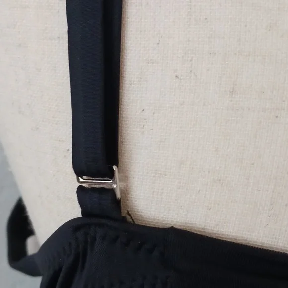 Black one piece net swimsuit - Picture 8 of 11